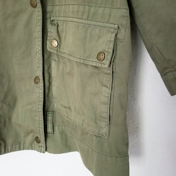 Current Elliott The Infantry Jacket Army Olive Green Utility Double Breasted XS - Picture 12 of 16